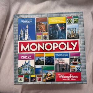 Disney Parks Theme Park Edition Monopoly Game Pop-Up Castle
